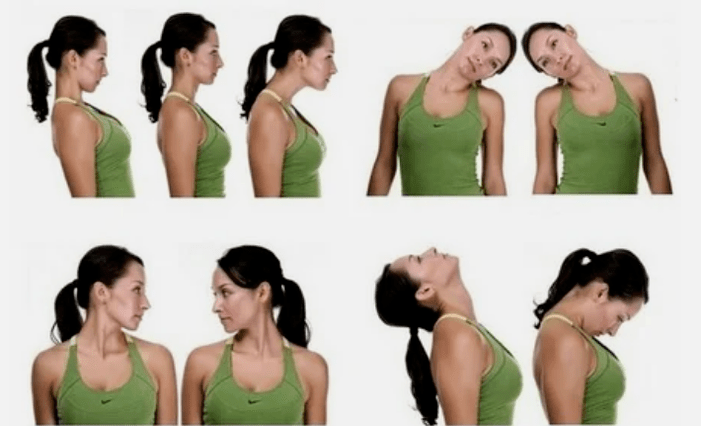 Exercices du cou d'osmigondrose