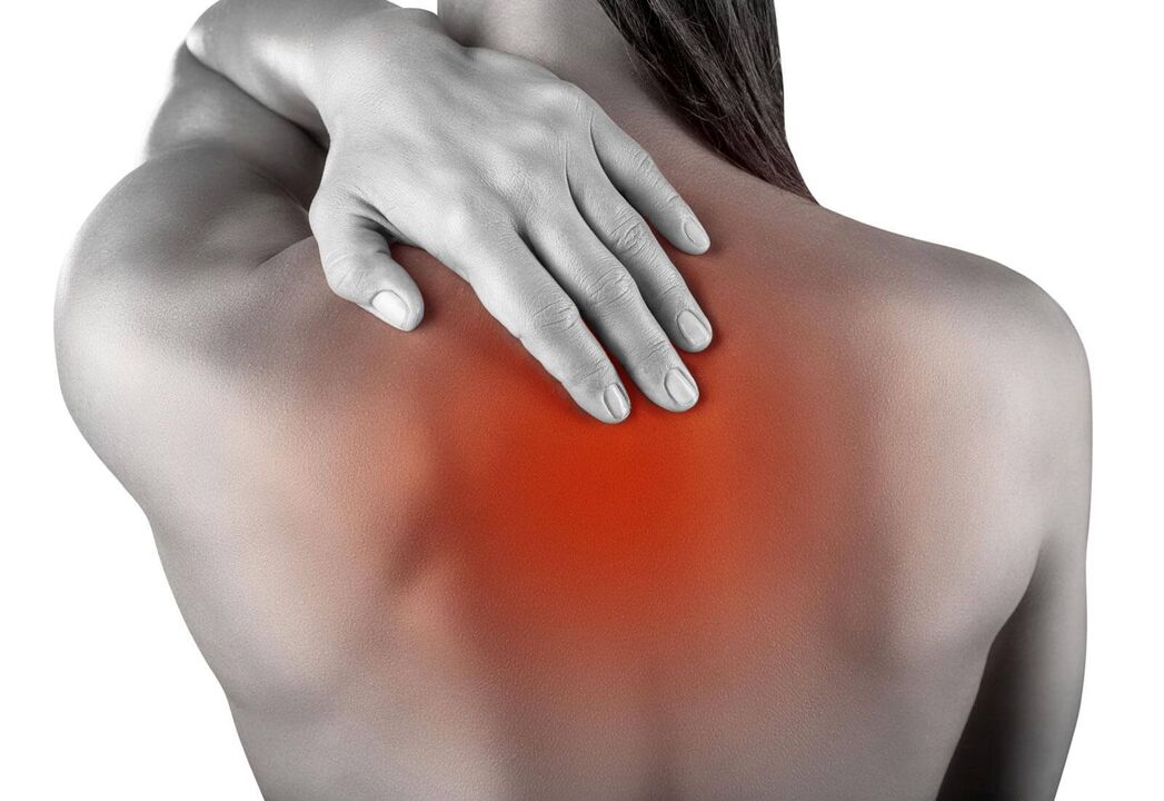 Douleur avec ostéochondrose cervicale